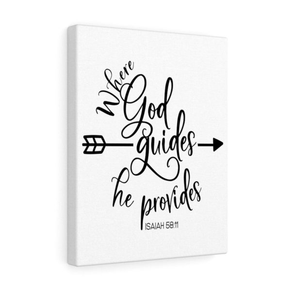 Scripture Canvas Where God Guides Isaiah 58:11 Christian Bible Verse Meaningful Framed Prints, Canvas Paintings - Image 4