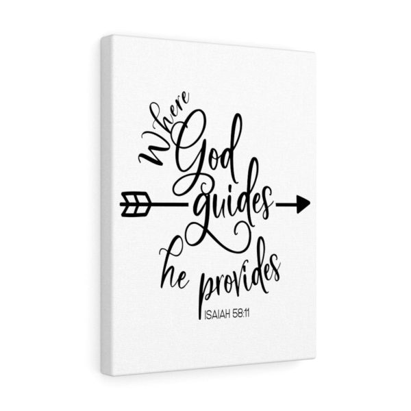 Scripture Canvas Where God Guides Isaiah 58:11 Christian Bible Verse Meaningful Framed Prints, Canvas Paintings - Image 5