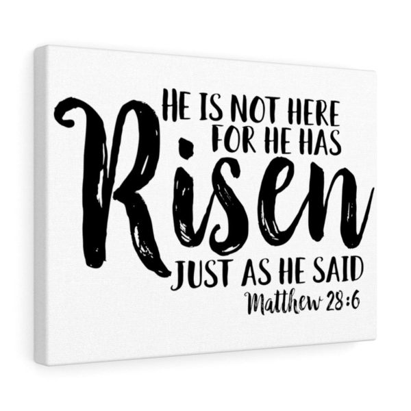 Scripture Canvas He Has Risen Matthew 28:6 Christian Bible Verse Meaningful Framed Prints, Canvas Paintings - Image 5