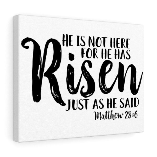 Scripture Canvas He Has Risen Matthew 28:6 Christian Bible Verse Meaningful Framed Prints, Canvas Paintings - Image 3