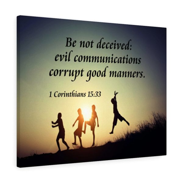 Scripture Canvas Don’t Be Deceived 1 Corinthians 15:33 Christian Wall Art Bible Verse Meaningful Framed Prints, Canvas Paintings - Image 3