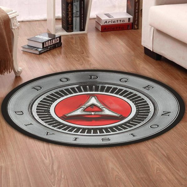 Dodge Round Mat Dodge Charger Division Round Floor Mat Room Rugs Carpet Outdoor Rug Washable Rugs - Image 2