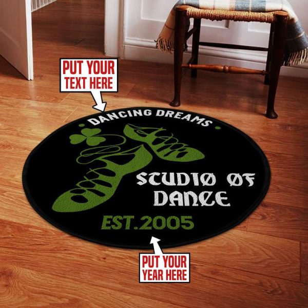 Personalized Irish Dancing Round Mat Round Floor Mat Room Rugs Carpet Outdoor Rug Washable Rugs - Image 2