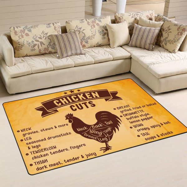 Chicken Cuts Area Rug Carpet - Image 2