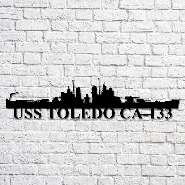 Uss Toledo Ca133 Navy Ship Metal Art, Gift For Navy Veteran, Navy Ship - Image 2