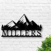 Christmas Gift, Personalized Family Name Metal Sign Housewarming Gift