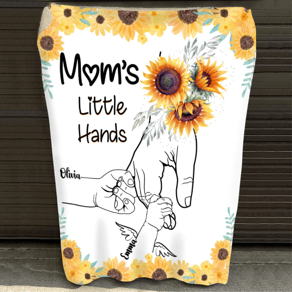 Mom Hands Kids Blanket - Image 2