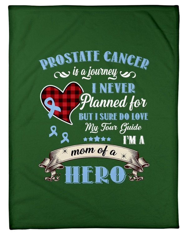 Prostate Cancer Is A Journey Gifts Fleece Blanket - Image 2