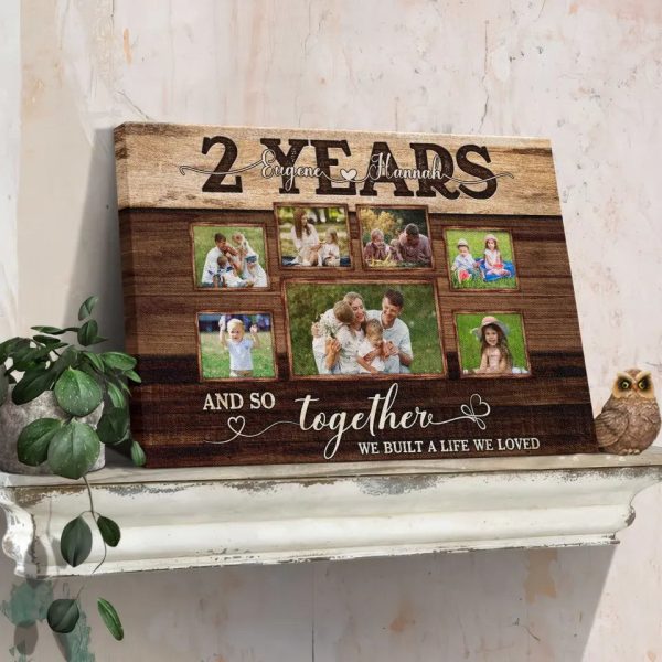 Personalized Canvas Prints, Custom Photos, Couple Gifts, Anniversary Gifts, 2nd Anniversary Couple Love Wife Husband Dem Canvas - Image 6