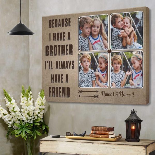 Canvas Prints From Photos, Personalized Canvas, Gift For Brother, Gifts For Brothers From Sisters Demcanvas - Image 3