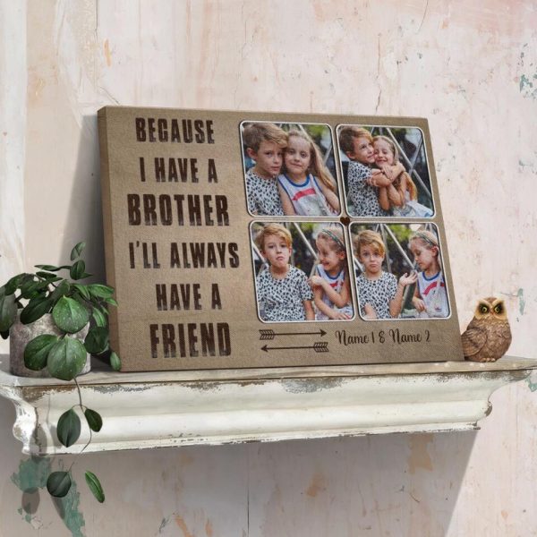 Canvas Prints From Photos, Personalized Canvas, Gift For Brother, Gifts For Brothers From Sisters Demcanvas - Image 2